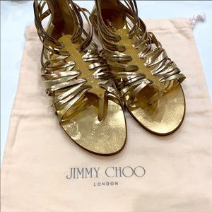 JIMMY CHOO Gladiator Sandals — NEVER WORN — 40